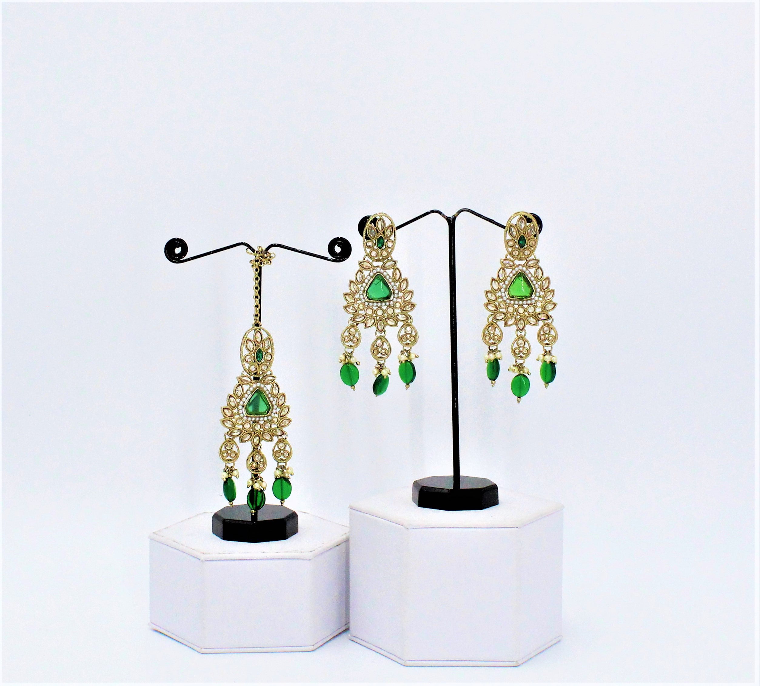 Ruhani Earrings and Tikka Set