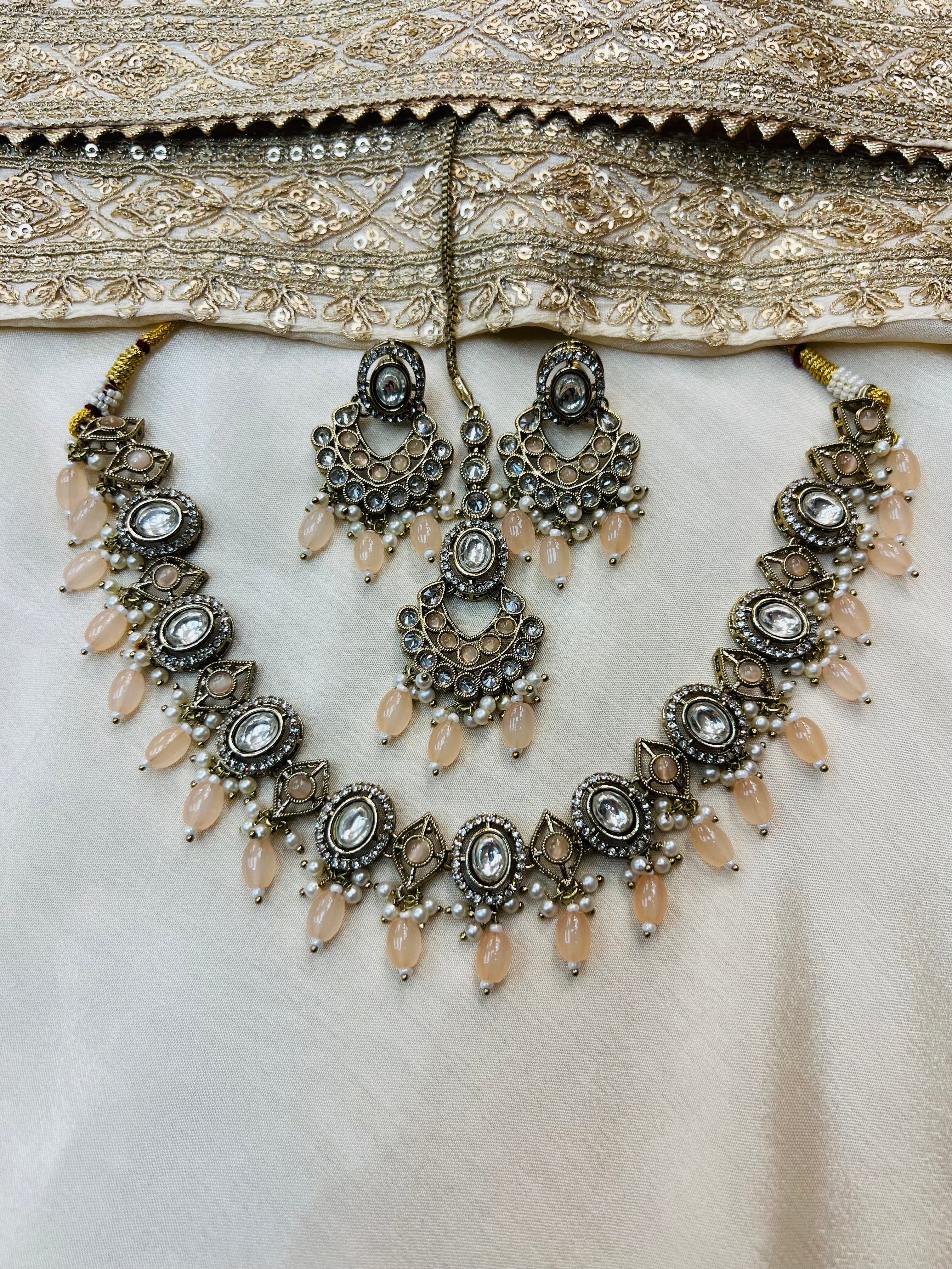 Zaina Choker/Necklace Set