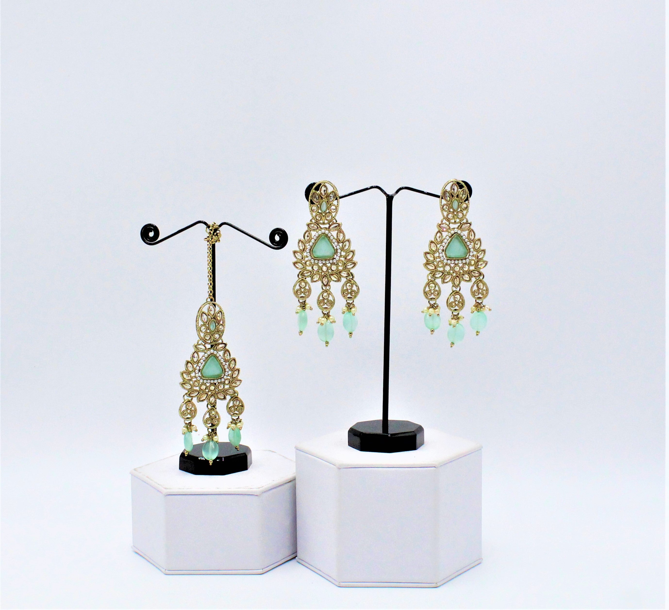 Ruhani Earrings and Tikka Set